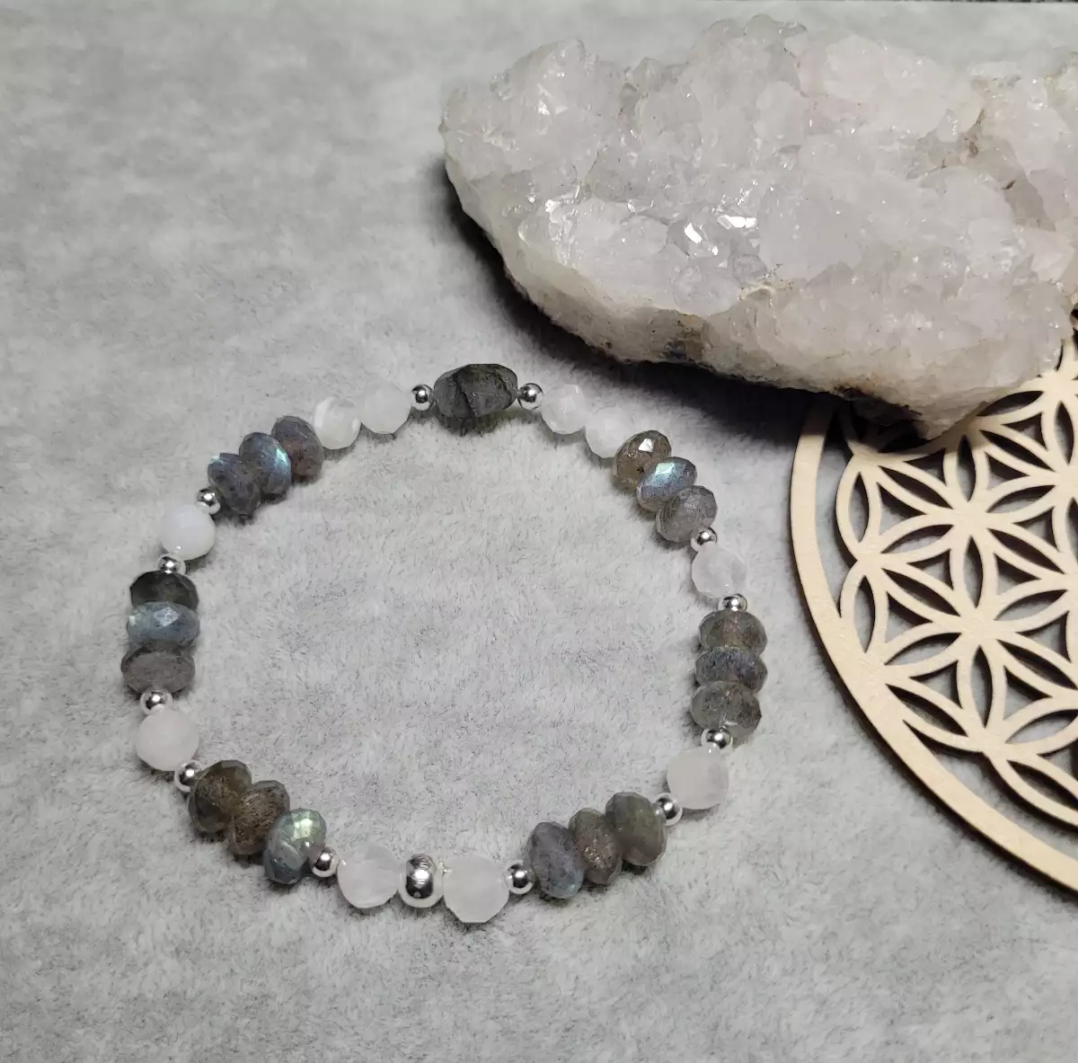 Labradorite et labradorite blanche - Intuition et protection