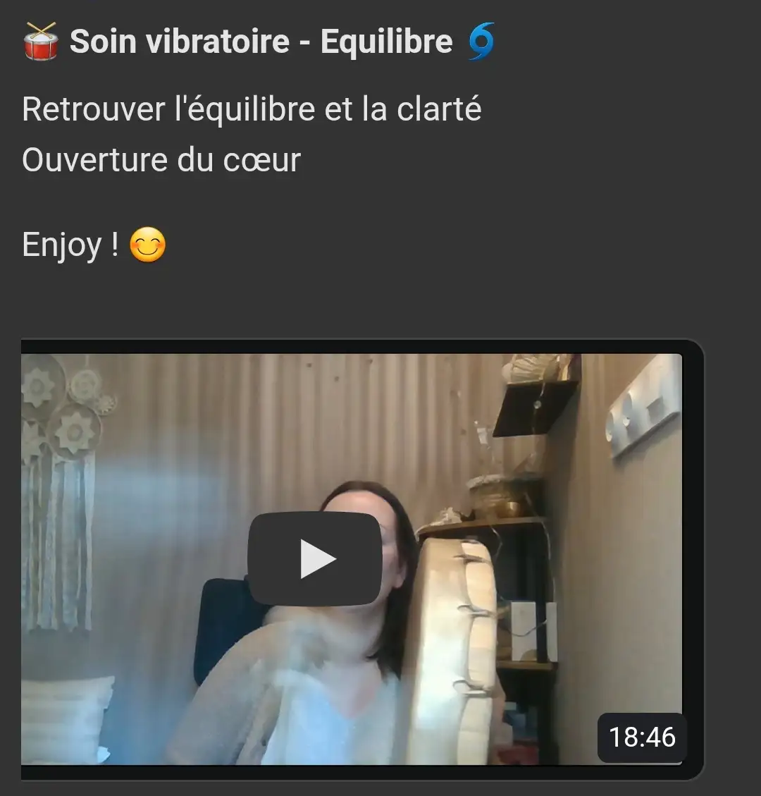 Soin vibratoire - Equilibre et clarté